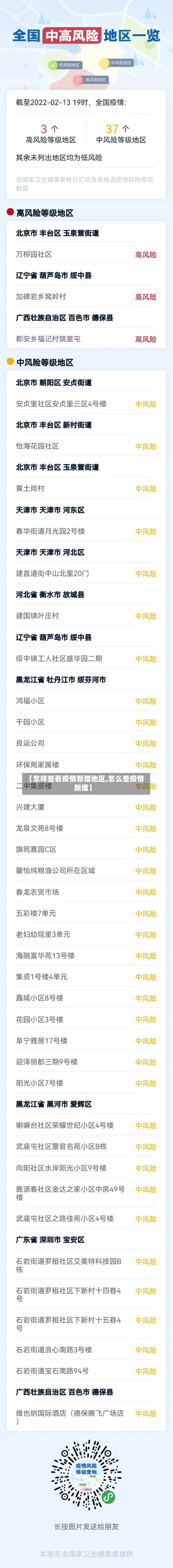 【怎样查看疫情新增地区,怎么查疫情新增】