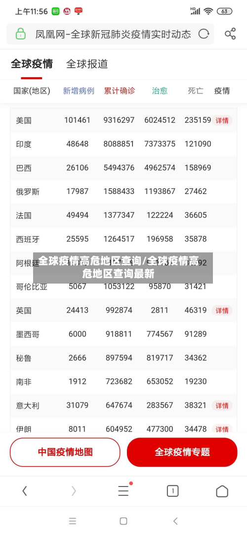 全球疫情高危地区查询/全球疫情高危地区查询最新