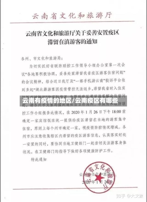 云南有疫情的地区/云南疫区有哪些-第2张图片