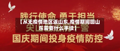 【从无疫情地区返山东,疫情期间回山东需要什么手续】-第2张图片