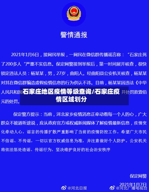 石家庄地区疫情等级查询/石家庄疫情区域划分