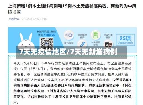 7天无疫情地区/7天无新增病例-第2张图片