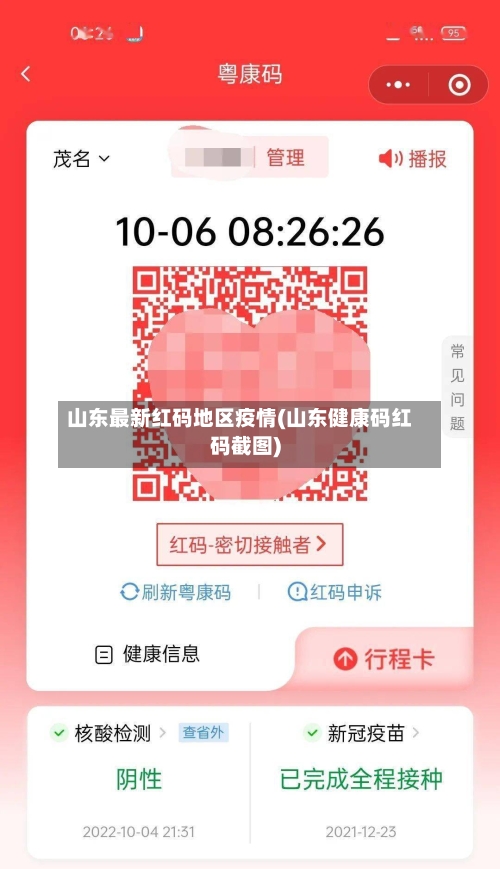山东最新红码地区疫情(山东健康码红码截图)