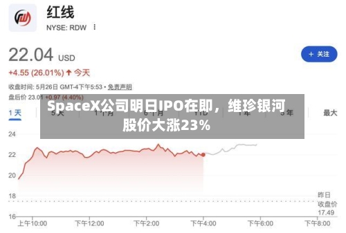 SpaceX公司明日IPO在即，维珍银河股价大涨23%
