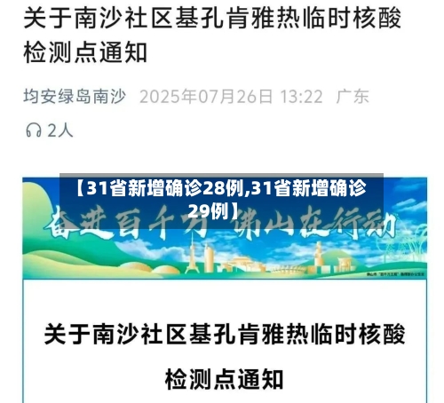 【31省新增确诊28例,31省新增确诊29例】-第3张图片