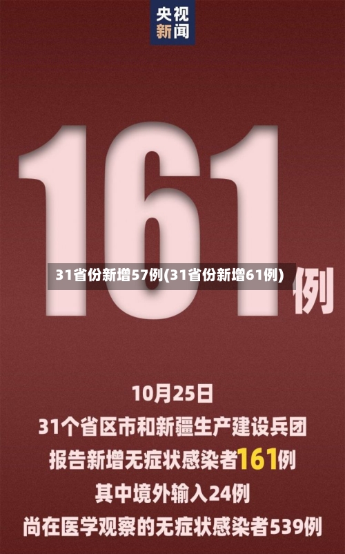 31省份新增57例(31省份新增61例)-第2张图片