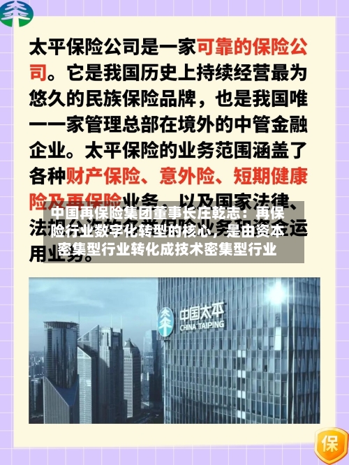 中国再保险集团董事长庄乾志：再保险行业数字化转型的核心，是由资本密集型行业转化成技术密集型行业-第2张图片