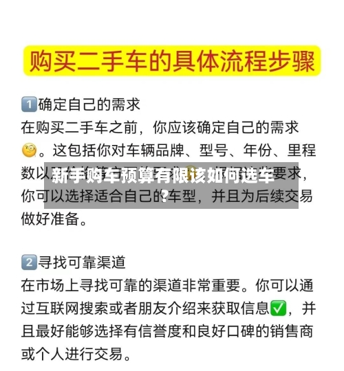 新手购车预算有限该如何选车？-第2张图片