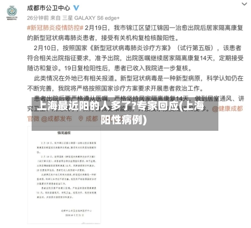 上海最近阳的人多了?专家回应(上海阳性病例)-第2张图片