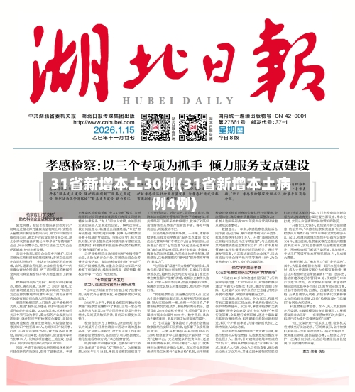 31省新增本土30例(31省新增本土病例4例)