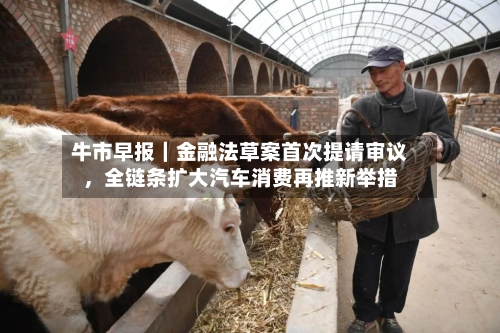 牛市早报｜金融法草案首次提请审议，全链条扩大汽车消费再推新举措