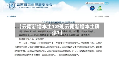 【云南新增本土12例,云南新增本土确诊1】-第2张图片