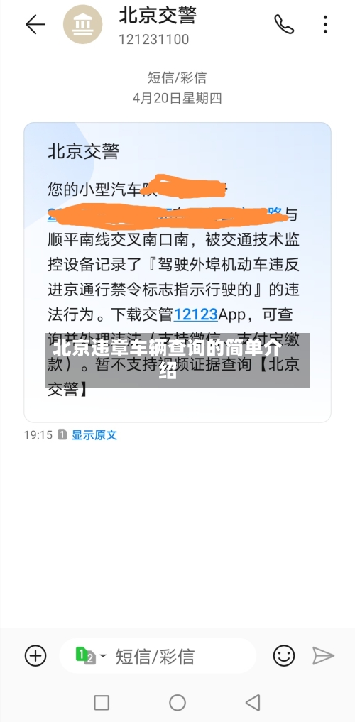 北京违章车辆查询的简单介绍