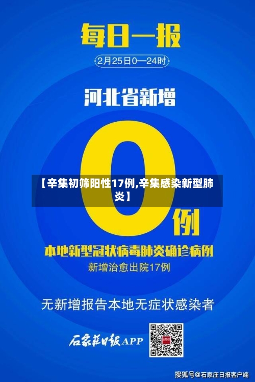 【辛集初筛阳性17例,辛集感染新型肺炎】