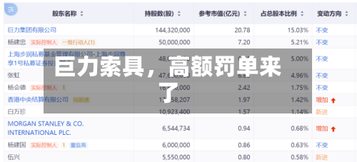 巨力索具，高额罚单来了-第3张图片