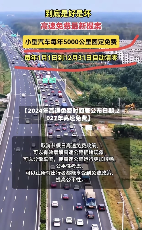 【2024年高速免费时间表公布日期,2027年高速免费】