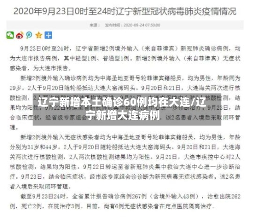 辽宁新增本土确诊60例均在大连/辽宁新增大连病例-第3张图片