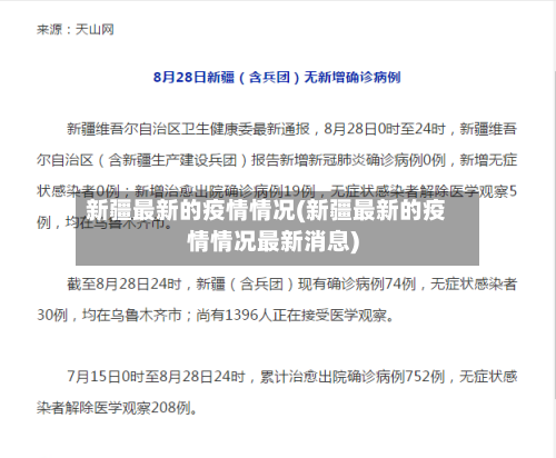 新疆最新的疫情情况(新疆最新的疫情情况最新消息)-第2张图片