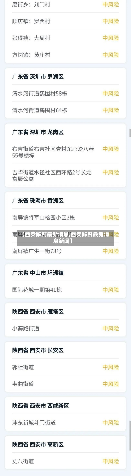 【西安解封最新消息,西安解封最新消息新闻】