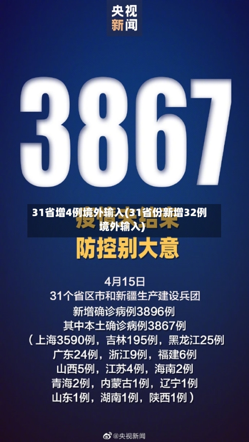 31省增4例境外输入(31省份新增32例境外输入)-第2张图片