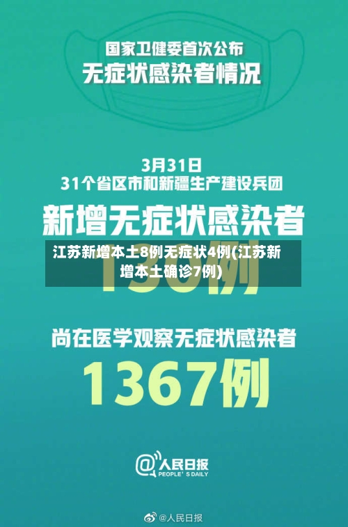 江苏新增本土8例无症状4例(江苏新增本土确诊7例)