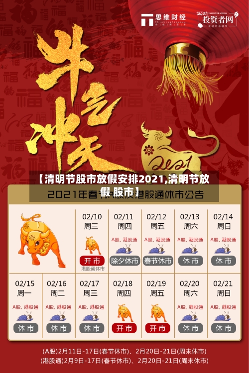 【清明节股市放假安排2021,清明节放假 股市】