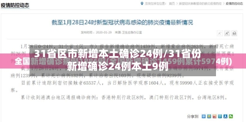 31省区市新增本土确诊24例/31省份新增确诊24例本土9例-第2张图片