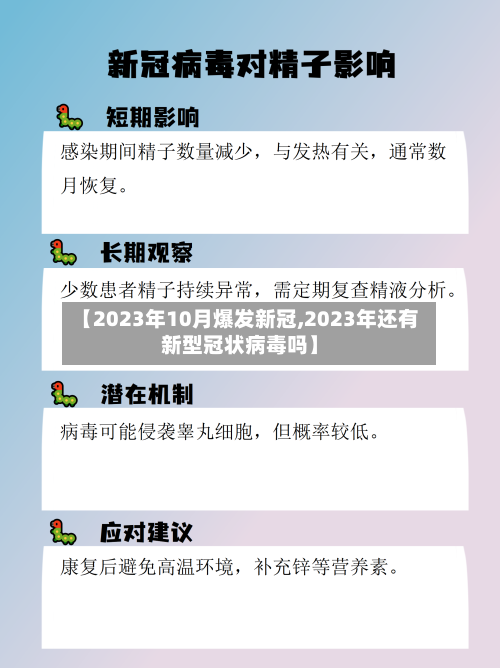 【2023年10月爆发新冠,2023年还有新型冠状病毒吗】