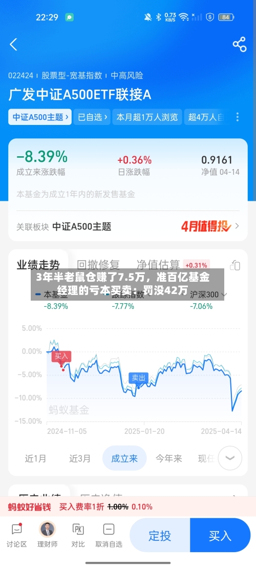 3年半老鼠仓赚了7.5万，准百亿基金经理的亏本买卖：罚没42万-第2张图片