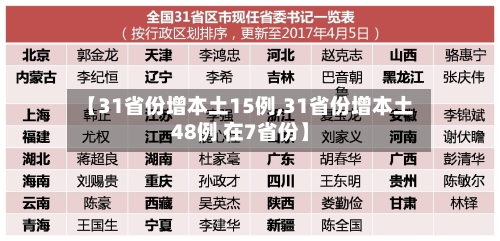 【31省份增本土15例,31省份增本土48例 在7省份】