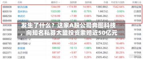 发生了什么？这家A股公司奔图科技，向知名私募太盟投资索赔近50亿元-第2张图片