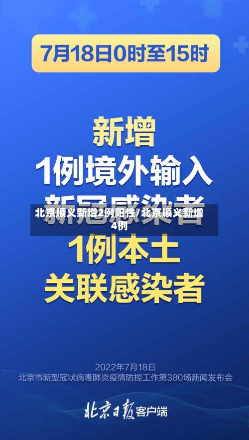 北京顺义新增2例阳性/北京顺义新增4例-第2张图片