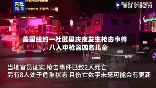 美国纽约一社区国庆夜发生枪击事件，八人中枪含四名儿童-第2张图片