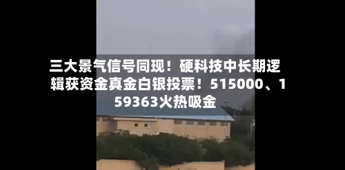 三大景气信号同现！硬科技中长期逻辑获资金真金白银投票！515000	、159363火热吸金-第2张图片