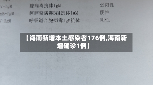 【海南新增本土感染者176例,海南新增确诊1例】-第2张图片