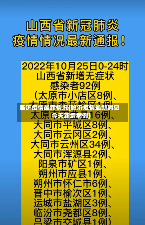 临沂疫情最新情况(临沂疫情最新消息今天新增病例)-第2张图片