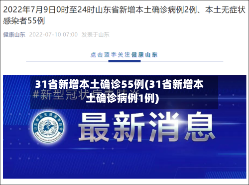 31省新增本土确诊55例(31省新增本土确诊病例1例)-第2张图片