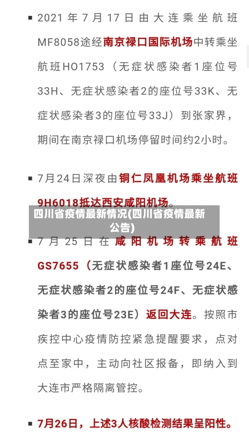 四川省疫情最新情况(四川省疫情最新公告)