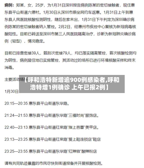 【呼和浩特新增逾900例感染者,呼和浩特增1例确诊 上午已报2例】-第2张图片