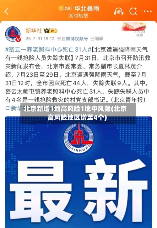 北京新增1地高风险1地中风险(北京高风险地区增至4个)-第3张图片