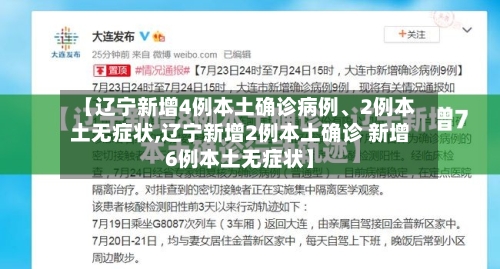 【辽宁新增4例本土确诊病例	、2例本土无症状,辽宁新增2例本土确诊 新增6例本土无症状】-第2张图片