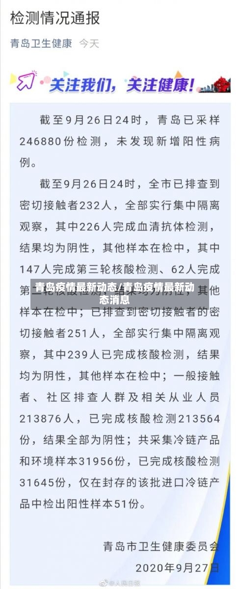青岛疫情最新动态/青岛疫情最新动态消息