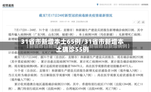 31省市新增本土65例/31省市新增本土确诊55例-第2张图片