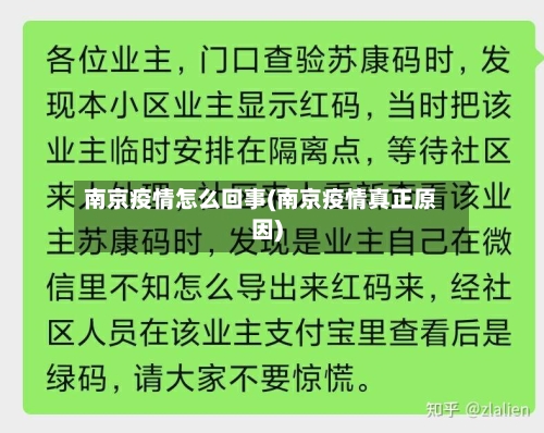 南京疫情怎么回事(南京疫情真正原因)