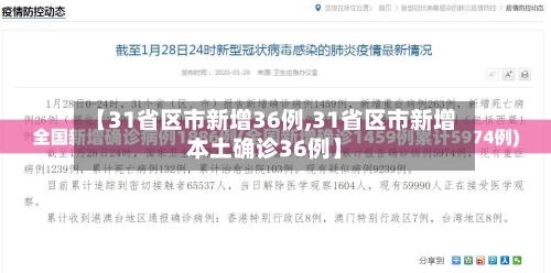 【31省区市新增36例,31省区市新增本土确诊36例】