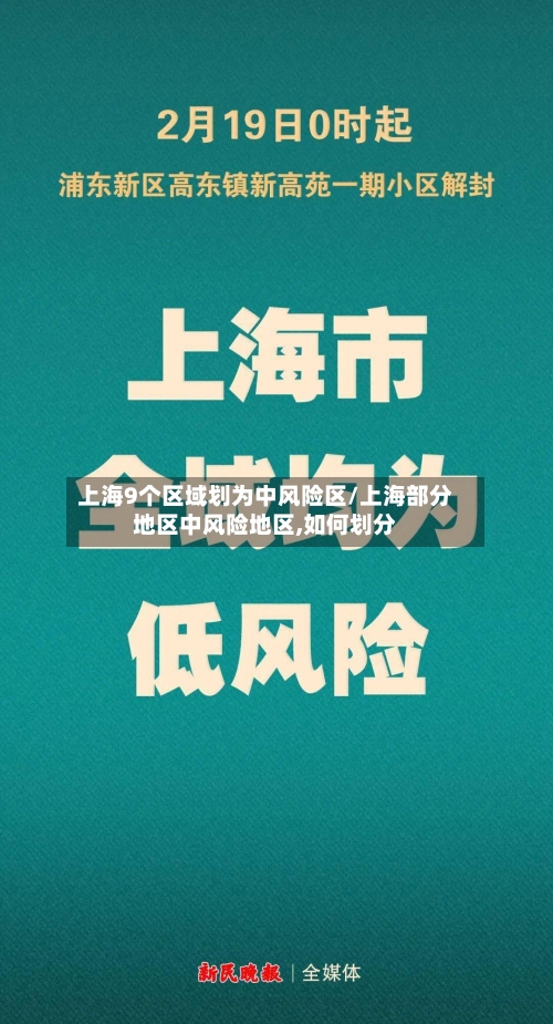上海9个区域划为中风险区/上海部分地区中风险地区,如何划分-第2张图片