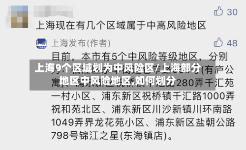 上海9个区域划为中风险区/上海部分地区中风险地区,如何划分-第3张图片