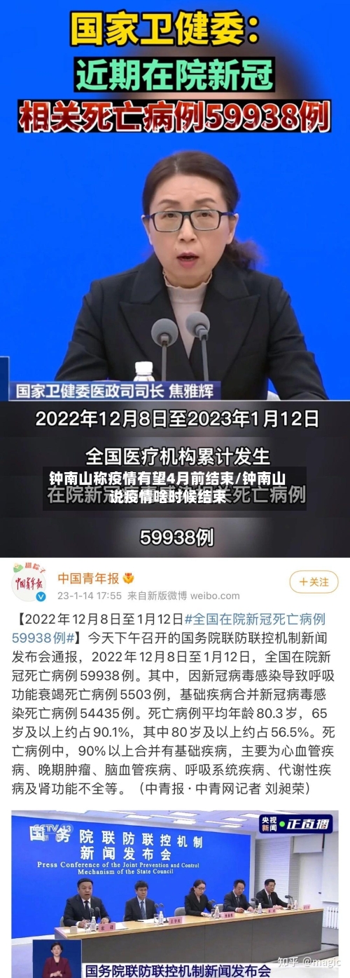 钟南山称疫情有望4月前结束/钟南山说疫情啥时候结束