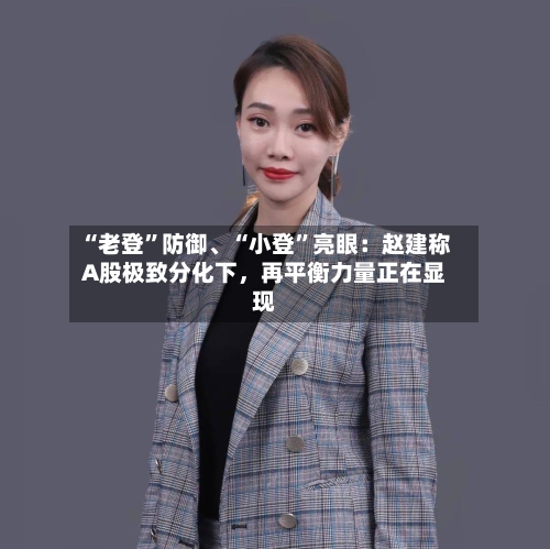 “老登	”防御、“小登”亮眼：赵建称A股极致分化下，再平衡力量正在显现-第2张图片