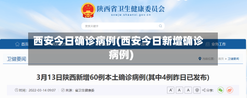 西安今日确诊病例(西安今日新增确诊病例)-第2张图片